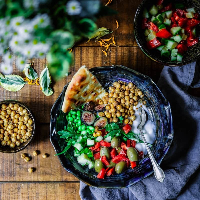 photos of arranges food