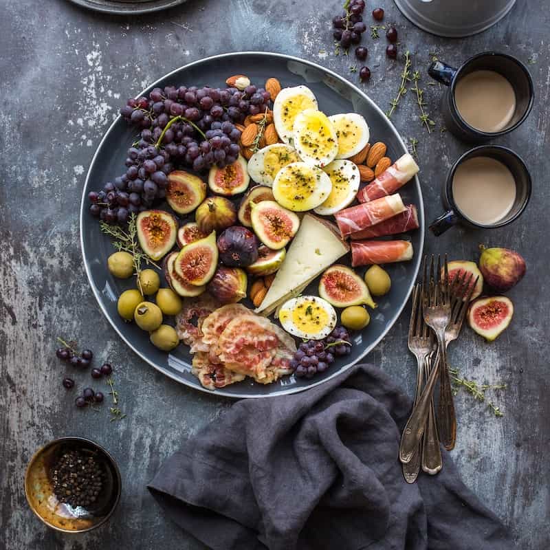 photos of arranges food